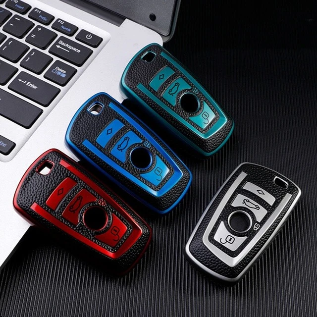 Custodia protettrice chiave auto telecomando design pelle BMW 1 2 3 5 6 7 serie x3 x4