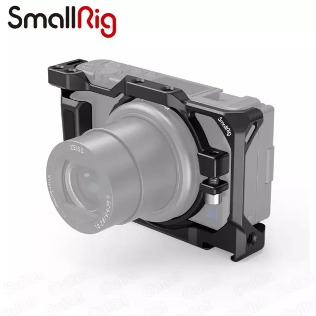 SmallRig Camera Cage fr SonyZV1 Camera w/ Silicone Gel Grip Cold Shoe Mount-2938