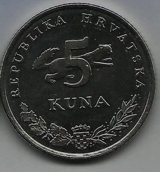 1   Münzen  5 Kune     2009   aus Kroatien