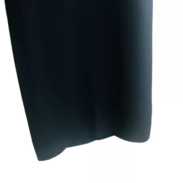 Armani Collezioni Dress Pants Women Sz 16 Straight Leg Black Side Zip 3