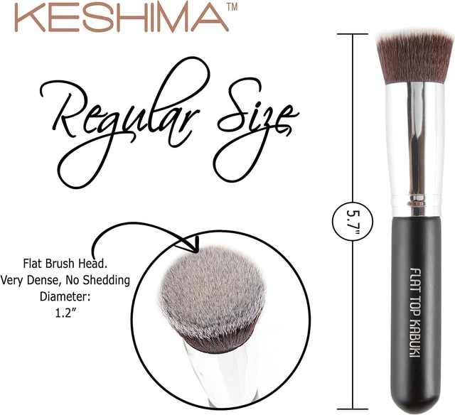 FLAT TOP KABUKI Foundation Brush By KESHIMA Premium Makeup Brush for