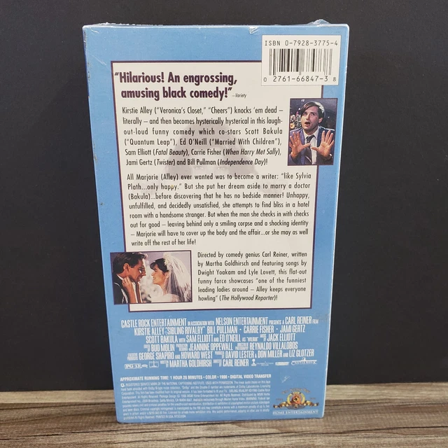 Sibling Rivalry Sam SIBLING RIVALRY VHS 1990 Kirstie Alley Sam Elliot RARE OOP Watermarks ...