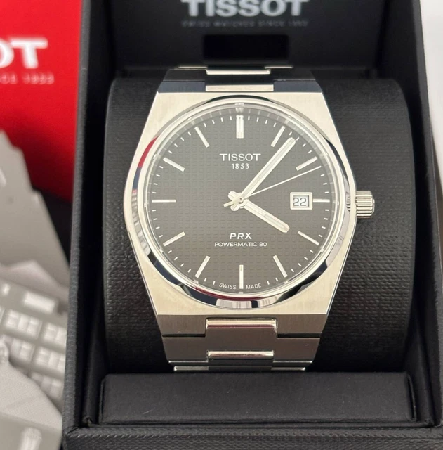TISSOT PRX POWERMATIC 80 Men s Black Dial Automatic Watch T137 407 11 tissot-prx-powermatic-80-men-s-black-dial-automatic-watch-t137-407-11