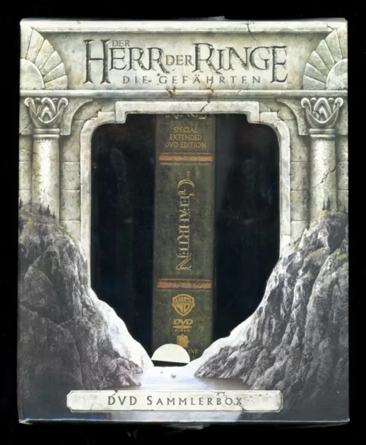 Der Herr der Ringe: Die Gefährten_DVD Sammlerbox lim. + Argonath-DVD-Stützen NEU