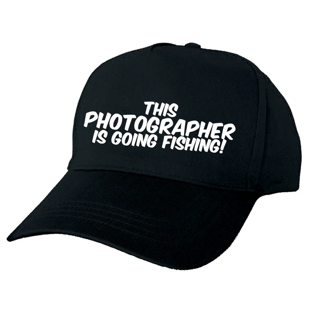 This Photographer Is Going Fishing Berretto Da Baseball Personalizzato Fatto Su Misura