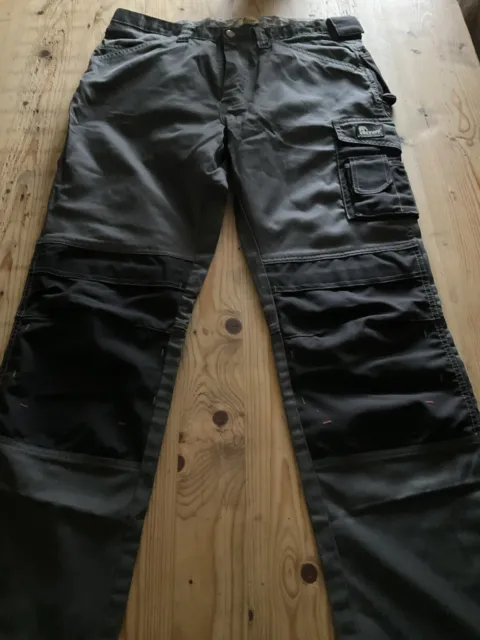 Veltuff Cargo Work Trousers  Black/grey Size 36L