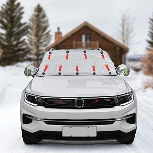Couverture de Neige pour Pare-Brise de Voiture Neige imperméable Glace Protec...