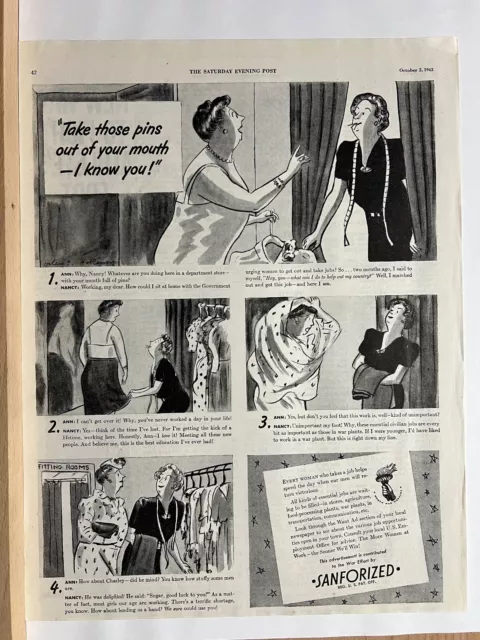 Vintage 1943 Wartime Advertising - WWII Print Ad (Ot2)