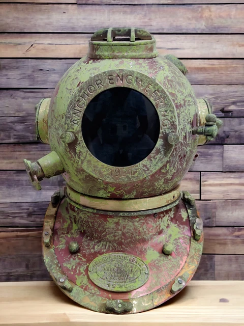 FULL SIZE NAUTICAL 18 Inch Antique Mark V Diving Divers Helmet U.S Navy FULL SIZE NAUTICAL 18 Inch Antique Mark V Diving Divers Helmet U.S Navy