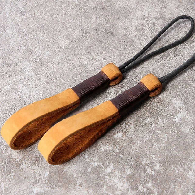 Genuine Leather Keychain Cowhide Weave Lanyard Keyring Car Key Holder Keyring
