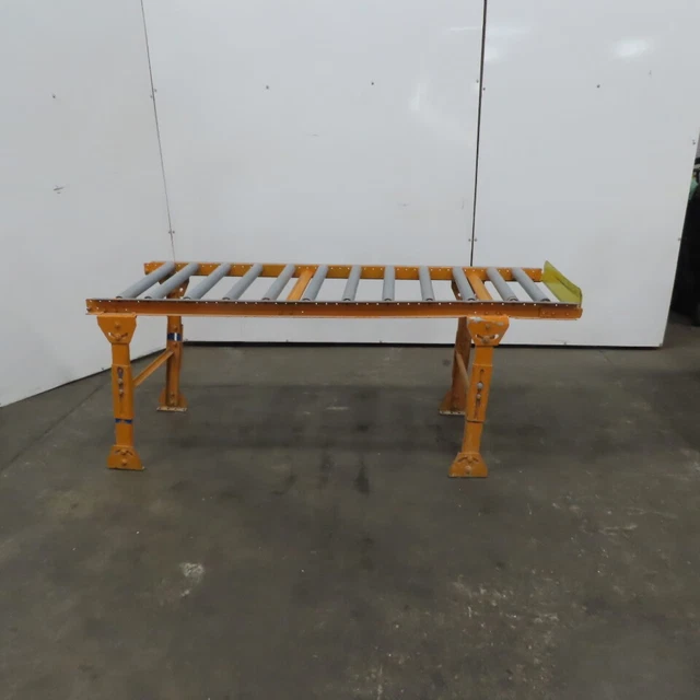 24"x73" Gravity Roller Conveyor 22"BF 1.90" Diameter Galvanized 6" Centers