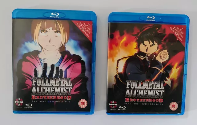 Full Metal Alchemist: Brotherhood - Parts 1 & 2 (Eps 1-26) Anime Blu-Ray Box-Set