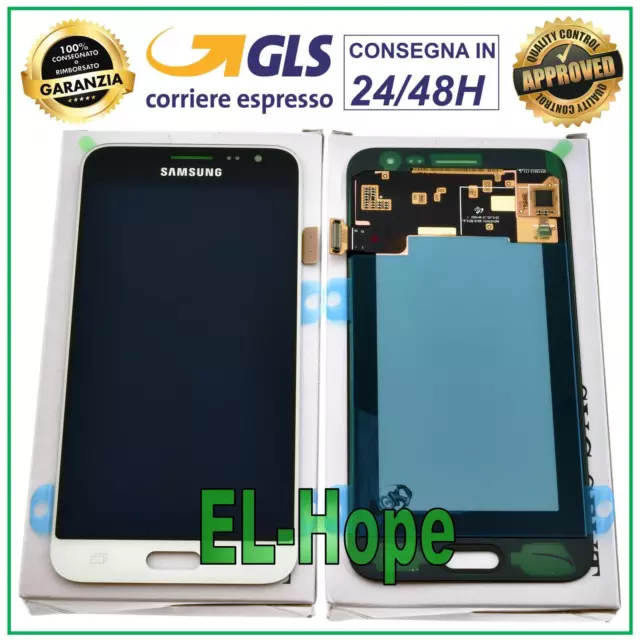 Display Lcd Originale Samsung Galaxy J3 2016 J320 Sm-J320Fn Touch Screen Bianco