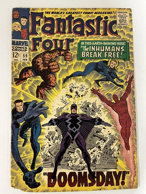 Fantastic Four #59 Comic Book Doomsday Marvel 1967