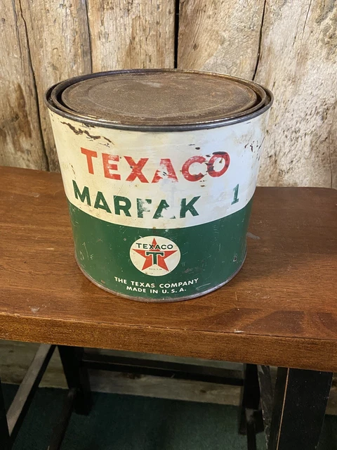 old 5 lb. Marfax empty can Texaco