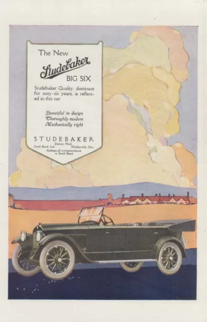 Dominant for sixty-six years Studebaker Big Six Touring Car ad 1918 ARR