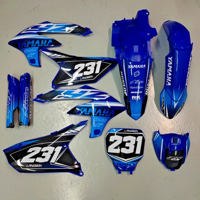 PLASTICS + GRAPHICS Yamaha YZ450F 20252025 YZ250F 2025 custom number