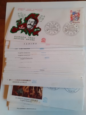 lot de 78 enveloppes PREMIER JOUR ( 1980 - 1989)