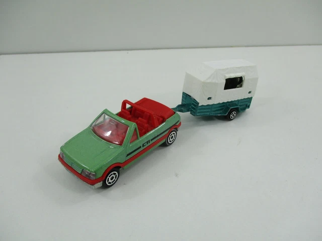 Modèle Réduit Peugeot 205 GTI Cabriolet Rose - Majorette échelle 1:53, Occasion