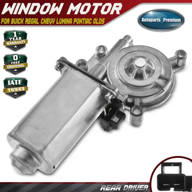 Rear LH Window Motor 2-Pins for Chevy Lumina Buick Regal Pontiac Grand Prix Olds