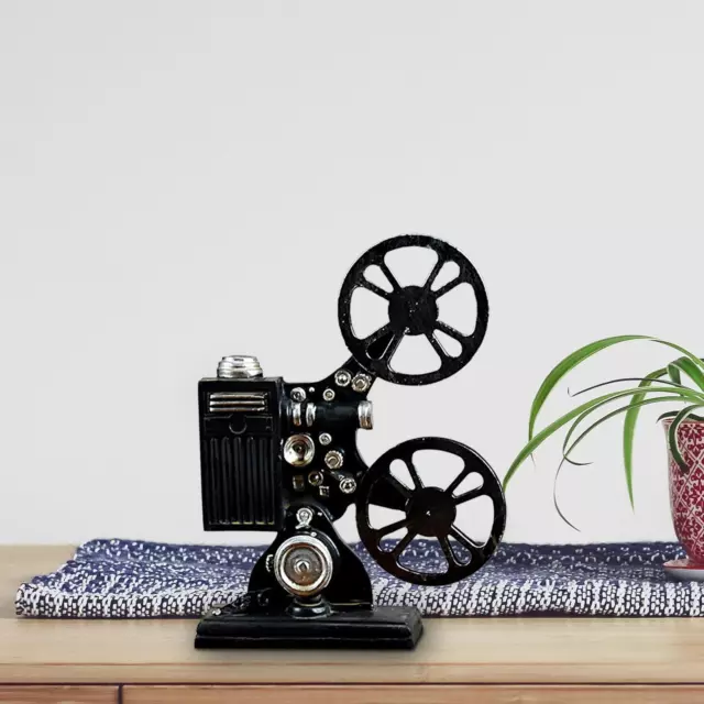 Retro Film Projector Model Ornament Old Fashion Showcase for Bookshelf