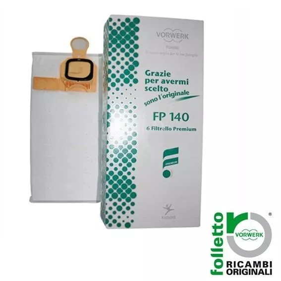 6 SACCHETTI VORWERK FOLLETTO VK 140-150 ORIGINALI  vk 140