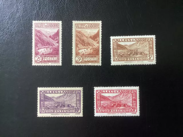 Timbres d'Andorre n°41 à 45 neufs*