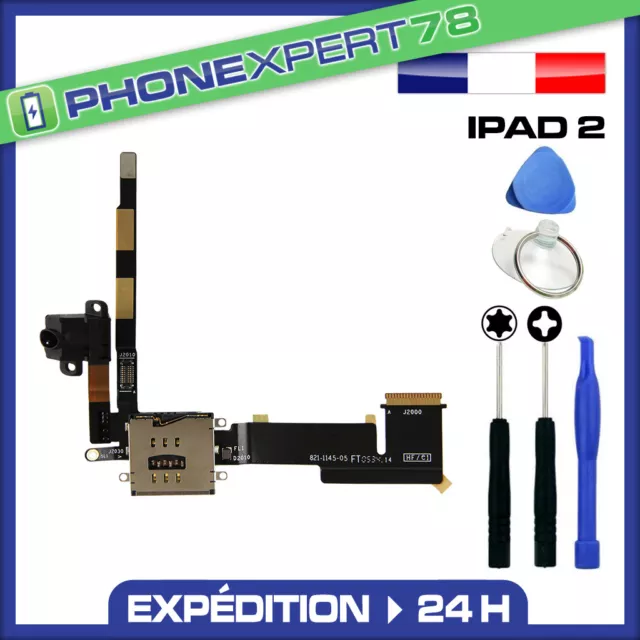 Nappe Flex Audio Prise Jack + Sim Pour Ipad 2 Version 3G