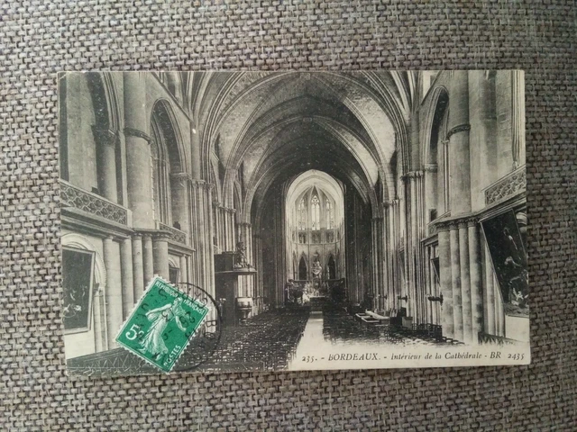 Cpa Bordeaux Intérieur De La Cathédrale