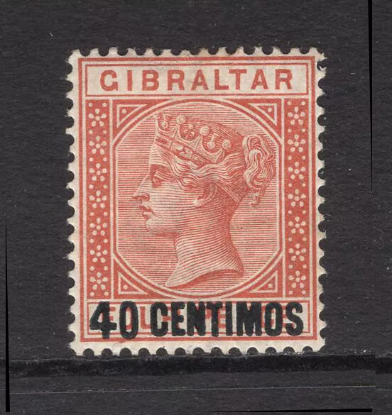 M10385 Gibraltar 1889 SG19 - 40c on 4d orange brown