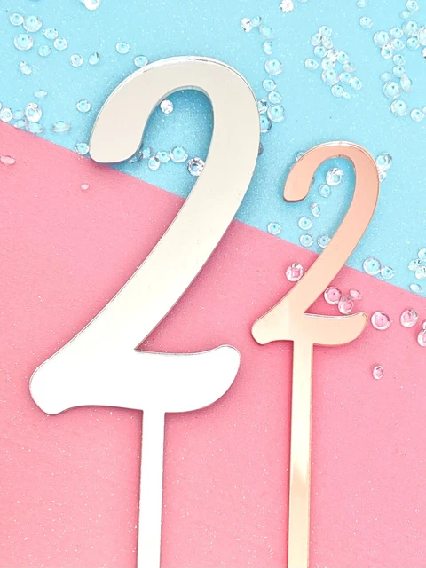 ServeWell 80. Geburtstag Tortenaufsatz – Verspiegelt, Bruchsicher