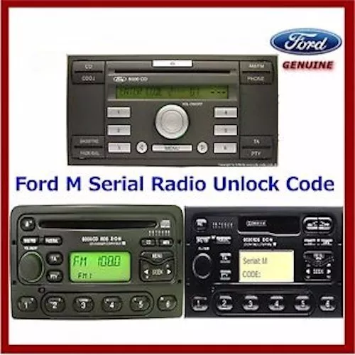 Ford M & V Serial Radio Unlock Code - Escort - Fiesta - Focus - Mondeo - Transit