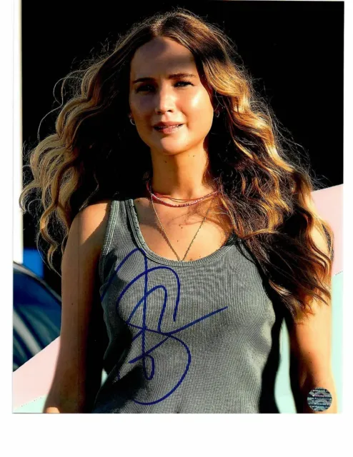 Jennifer Lawrence Feelings Actress Signed 8 x 10 Photo COA TTM Hologram 143753