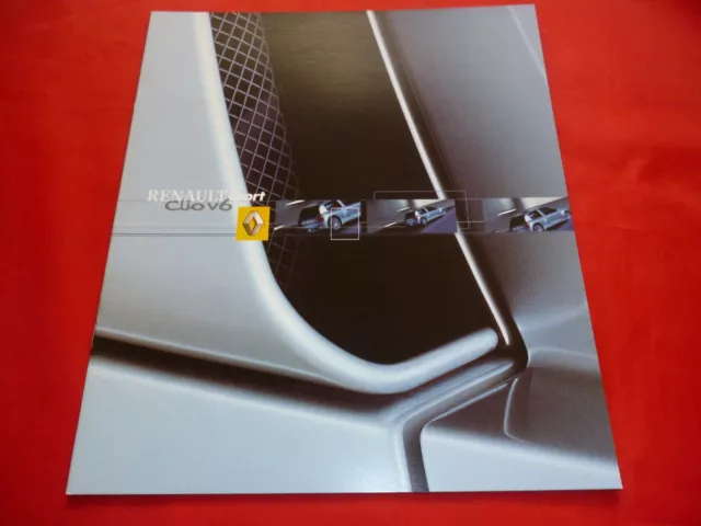 RENAULT Clio II Typ B V6 24V Prospekt Brochure Depliant Folleto von 2000