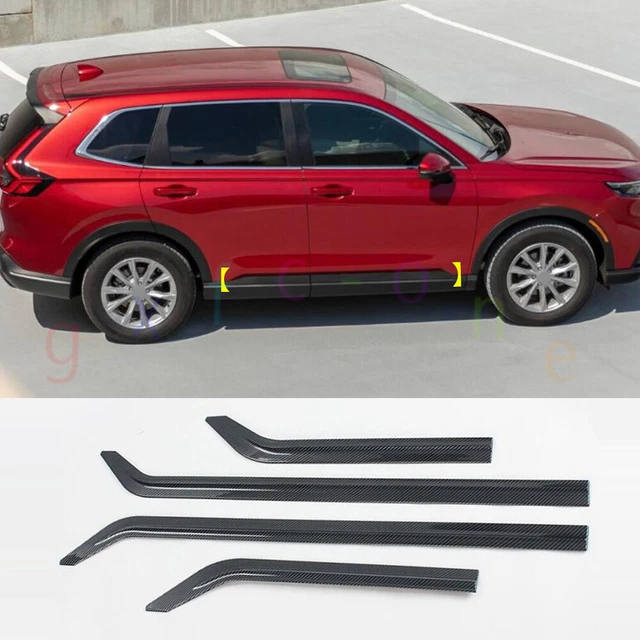 FOR HONDA 20232024 CRV Carbon Fiber Look Body Side Door Molding Cover