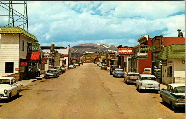 Fairplay Colorado Front Street Scene Vintage Postcard View