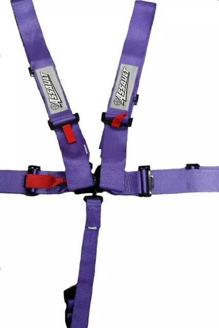 SFI Date 2026 Purple 5 Point 3" Wide Safety Race Harness Seat Belt Kit SFI 16.1