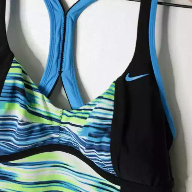 Nike Solar Wind Racerback Colorblock Tankini Swim Top 16 2