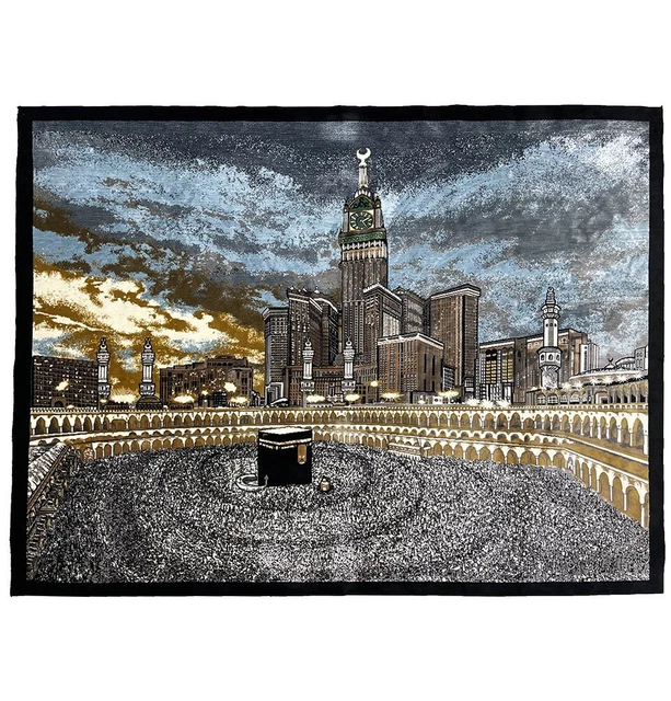 KABA MAKKAH MUSLIM Islamic Wall Decor Kaaba Masjid al Haram Art Velvet