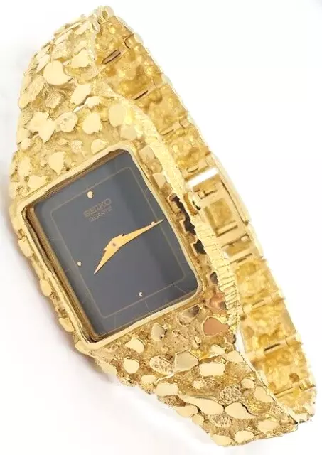 Seiko Gold Nugget Watch Mens FOR SALE! - PicClick
