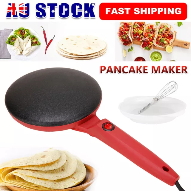 Electric Pancake Maker Crepe Baking Pan Non-Stick Frying Griddle Machine 600W