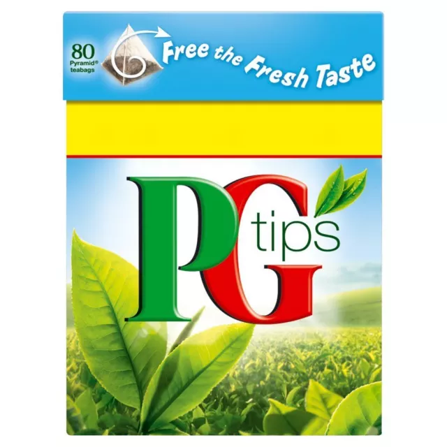 PG Tips - Sachets de thé - lot de 2 boîtes de 80 sachets