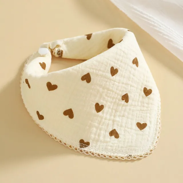 Tiger Cotton Heart Baby Pacifying Towel Baby Stuff Baby Bibs Baby Handkerchief