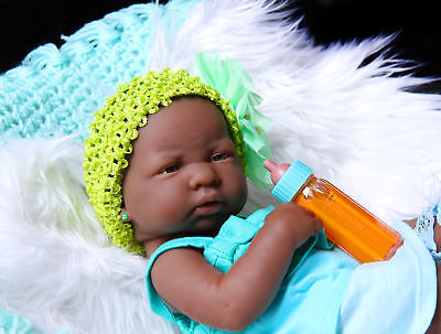 Berenguer Carino Bambino Africano Americana Bambola Reborn Berenguer 14 " Vinile Neonato 