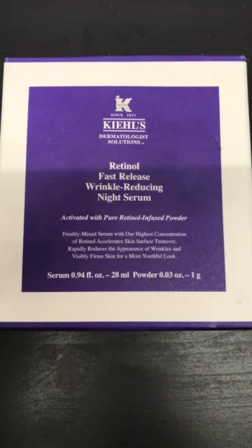 Kiehls Fast Release Wrinkle Reducing  Retinol Night Serum 0.94 fl oz (c5)
