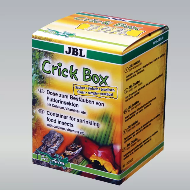 JBL CrickBox - Schütteldose - Dose zum Bestäuben von Futterinsekten  JB42127