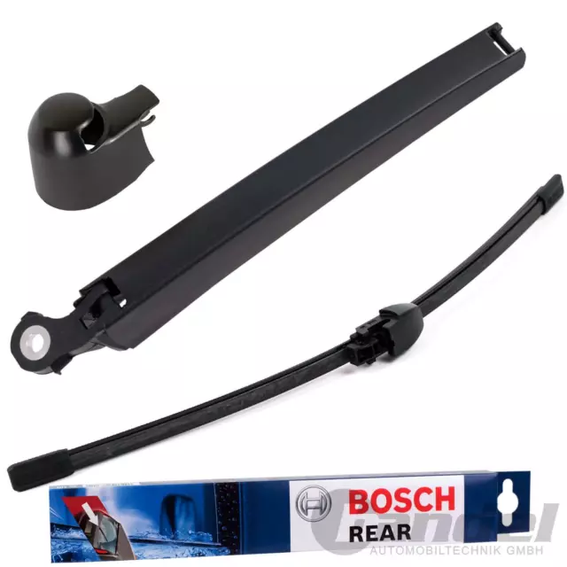 BOSCH AEROTWIN HECKWISCHER + ARM + KAPPE HINTEN für VW GOLF PLUS 4+5 POLO 9N