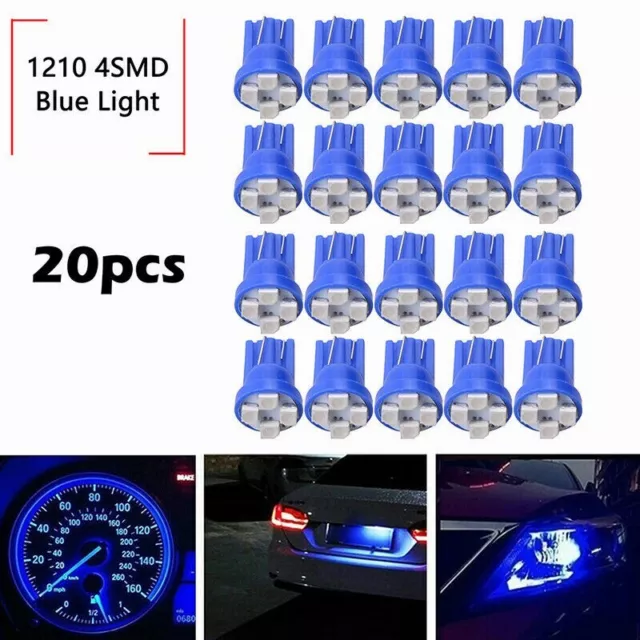 20X LED Interior Light Bulbs Kit Car Trunk Dome License Plate Lamps 8K Ice Blue