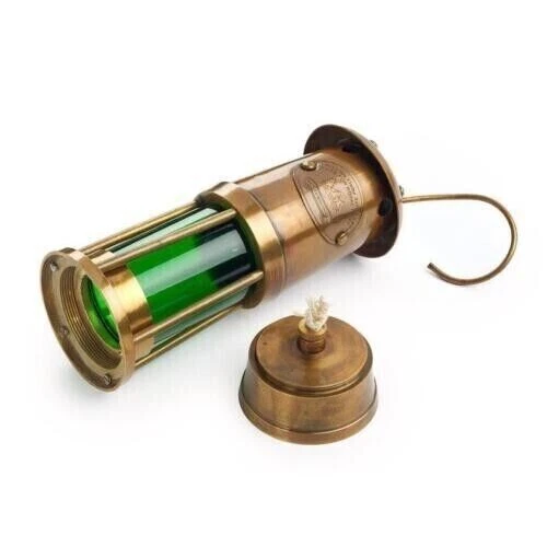 6'' nautische Messinglaterne antike Bergmannslampe Schiffslaterne Bergmannslampe