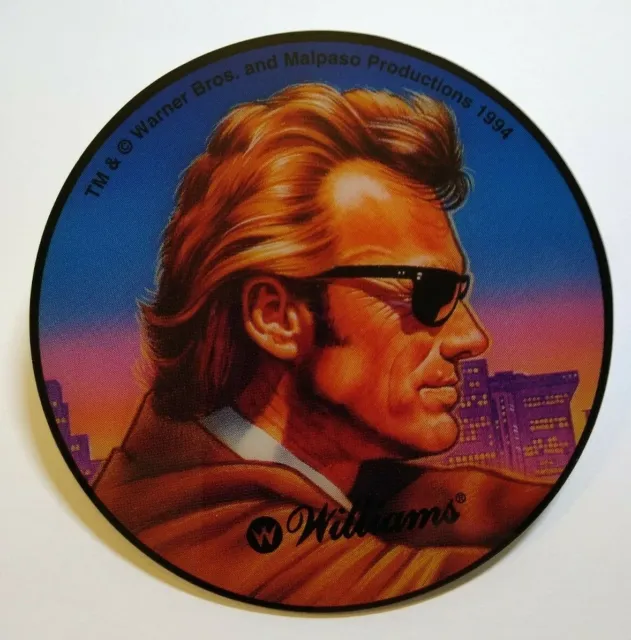 Dirty Harry Clint Eastwood Pinball COASTER Original NOS Plastic Promo